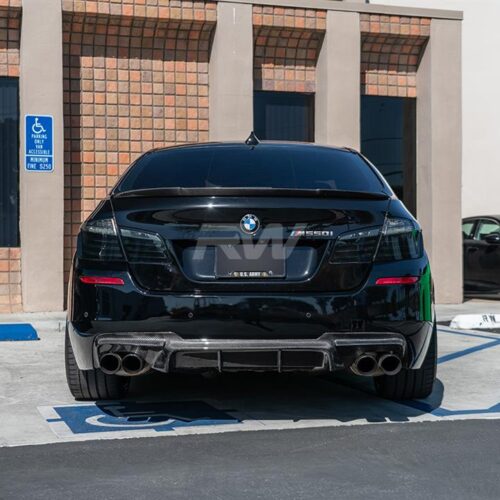 Alternative view of RW Carbon BMW F10 M Sport DTM Carbon Fiber Rear Diffuser