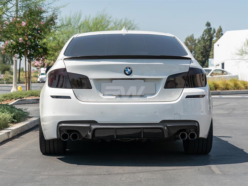 RW Carbon BMW F10 M Sport DTM Carbon Fiber Rear Diffuser - Image 7