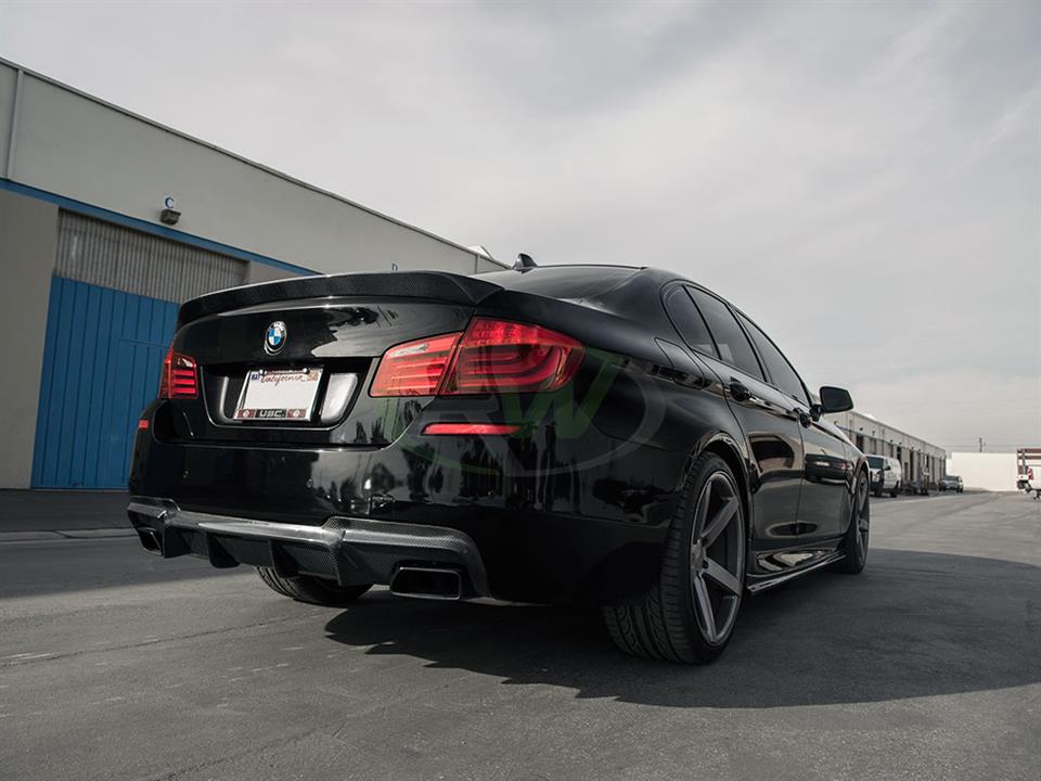 RW Carbon BMW F10 M Sport DTM Carbon Fiber Rear Diffuser - Image 9