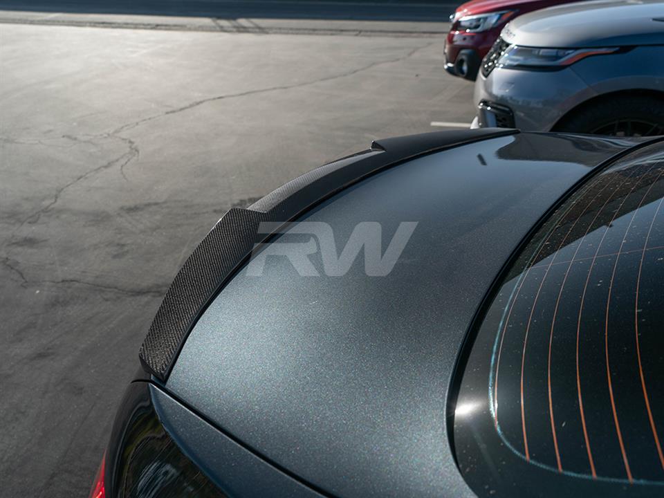 RW Carbon BMW F10 M4 Style Carbon Fiber Trunk Spoiler (11)
