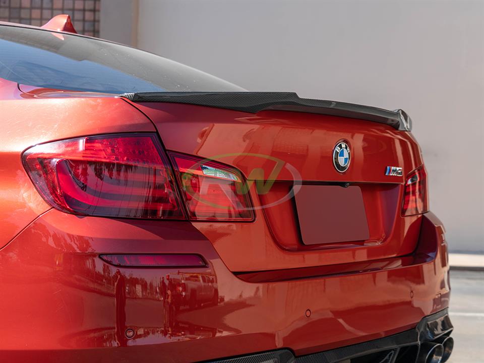 RW Carbon BMW F10 M4 Style Carbon Fiber Trunk Spoiler (14)