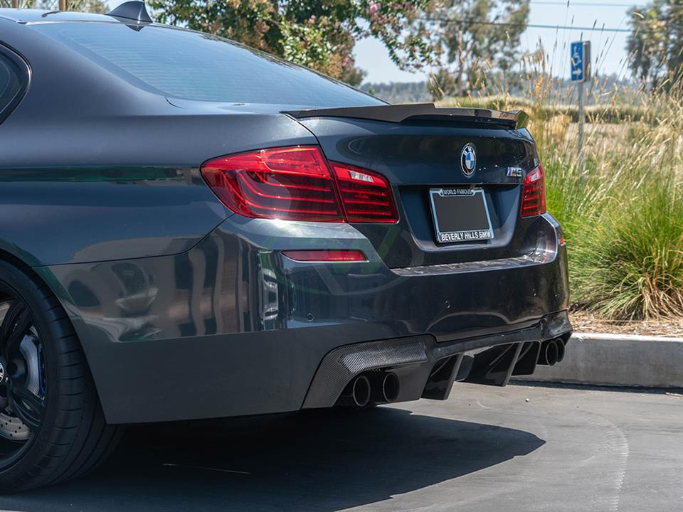 RW Carbon BMW F10 M4 Style Carbon Fiber Trunk Spoiler (17)