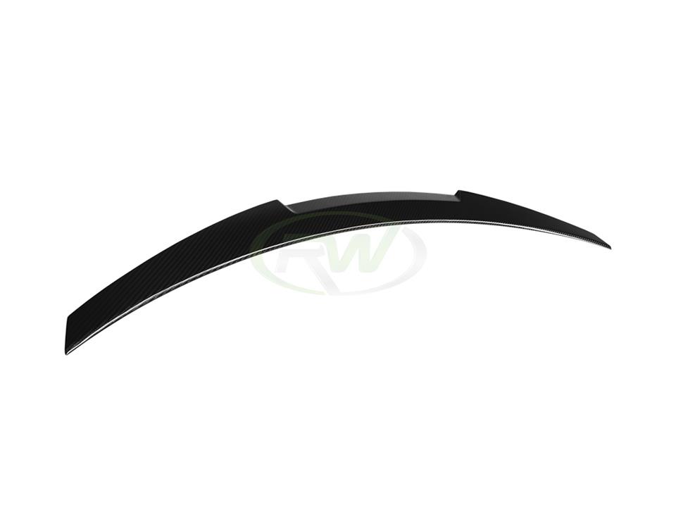 RW Carbon BMW F10 M4 Style Carbon Fiber Trunk Spoiler (18)