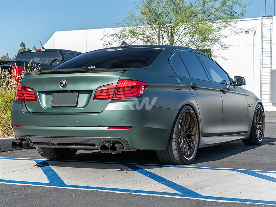 RW Carbon BMW F10 M4 Style Carbon Fiber Trunk Spoiler (3)