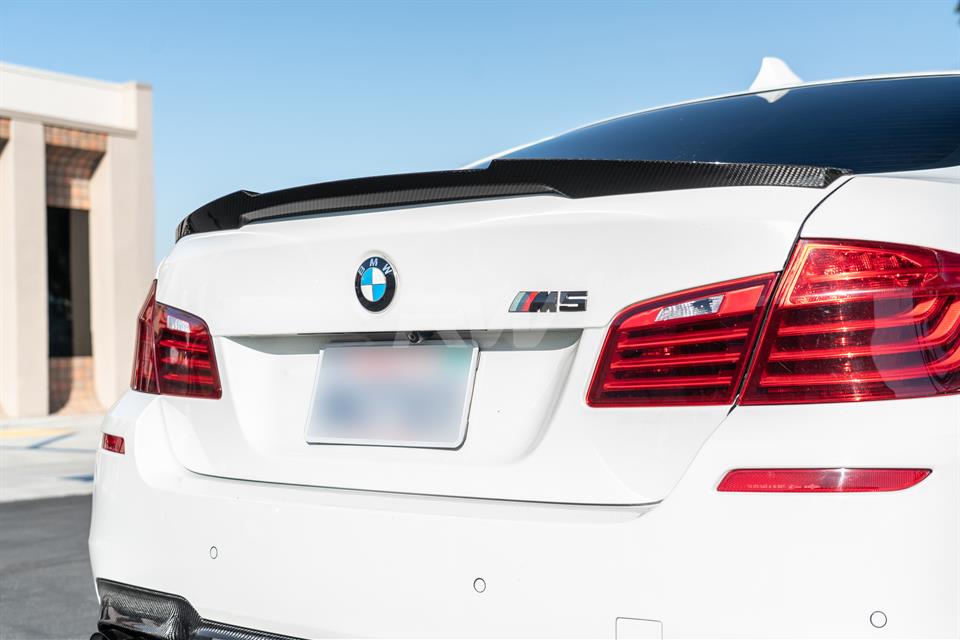 RW Carbon BMW F10 M4 Style Carbon Fiber Trunk Spoiler (6)