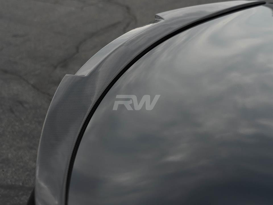 RW Carbon BMW F10 M4 Style Carbon Fiber Trunk Spoiler (8)