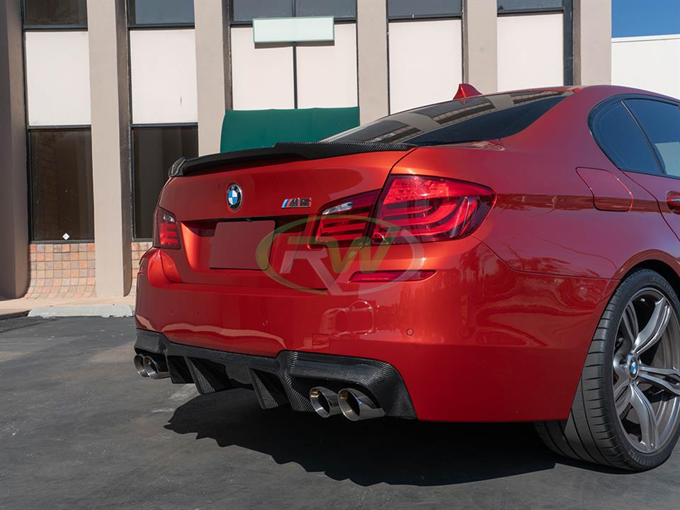 RW Carbon BMW F10 M5 DTM Carbon Fiber Rear Diffuser - Image 21