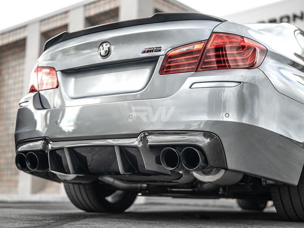 RW Carbon BMW F10 M5 DTM Carbon Fiber Rear Diffuser - Image 5