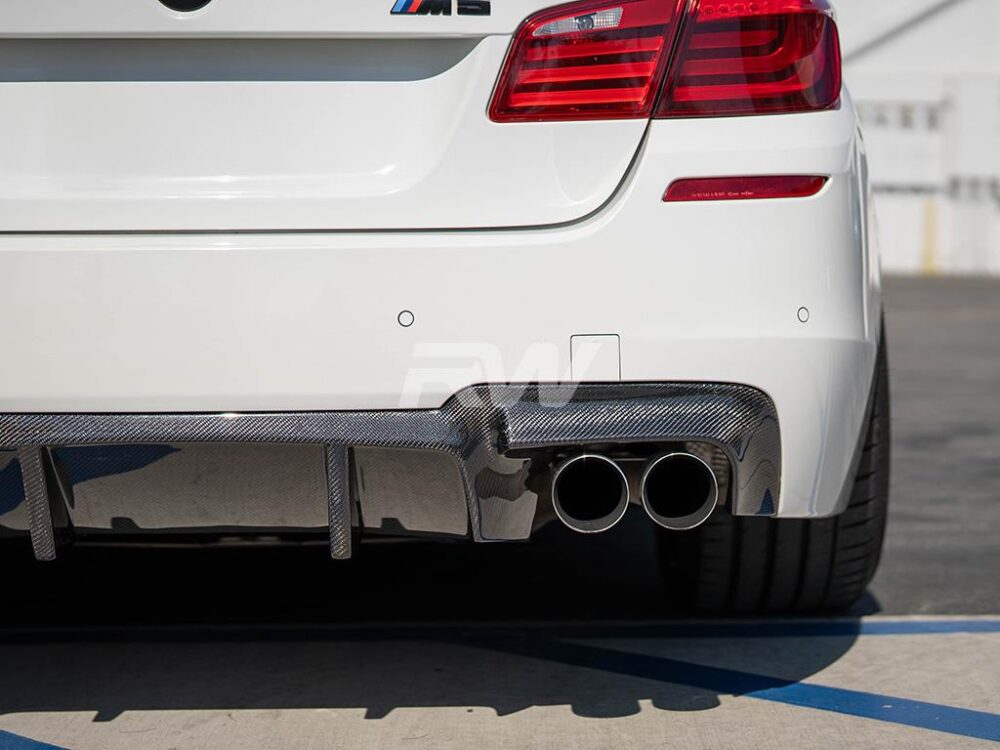 RW Carbon BMW F10 M5 DTM Carbon Fiber Rear Diffuser - Image 8