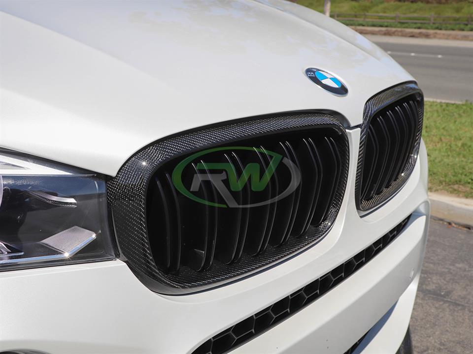 RW Carbon BMW F15 F16 F85 F86 Carbon Fiber Grilles (2)