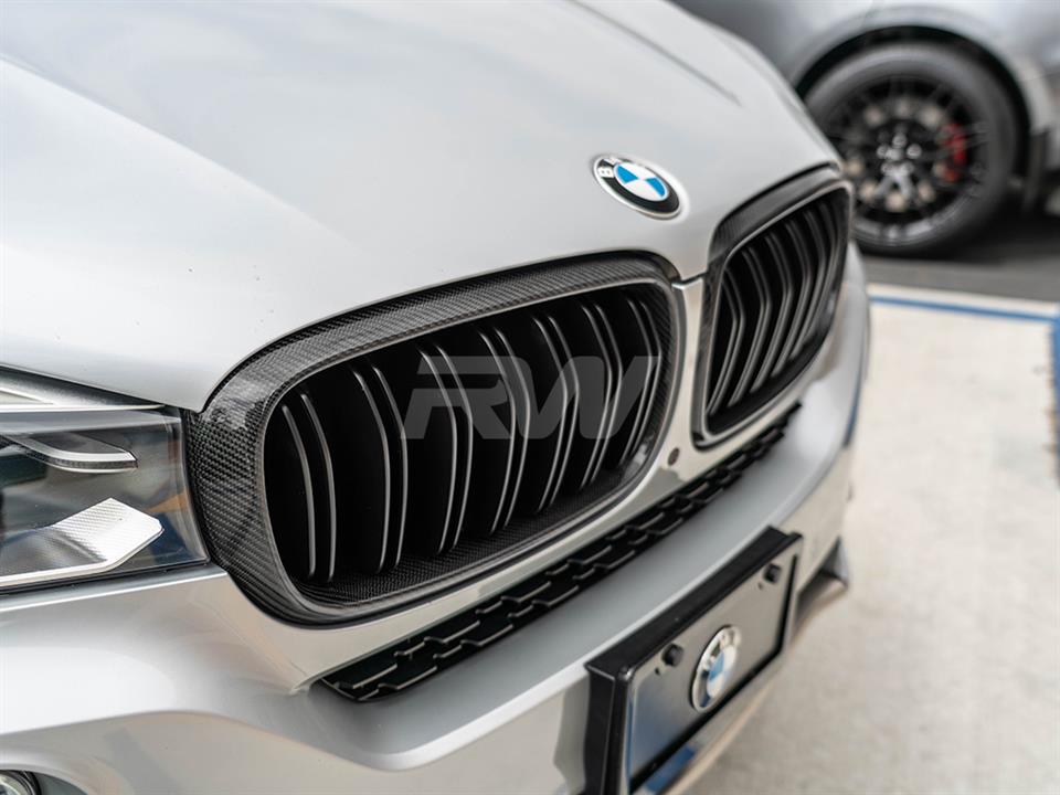 RW Carbon BMW F15 F16 F85 F86 Carbon Fiber Grilles (5)
