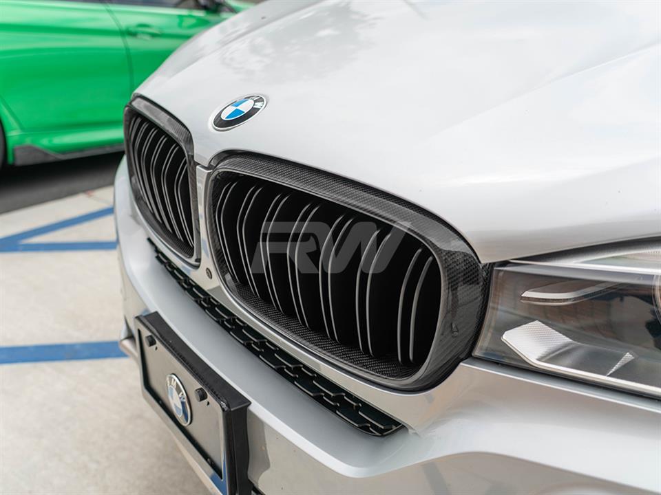 RW Carbon BMW F15 F16 F85 F86 Carbon Fiber Grilles (6)