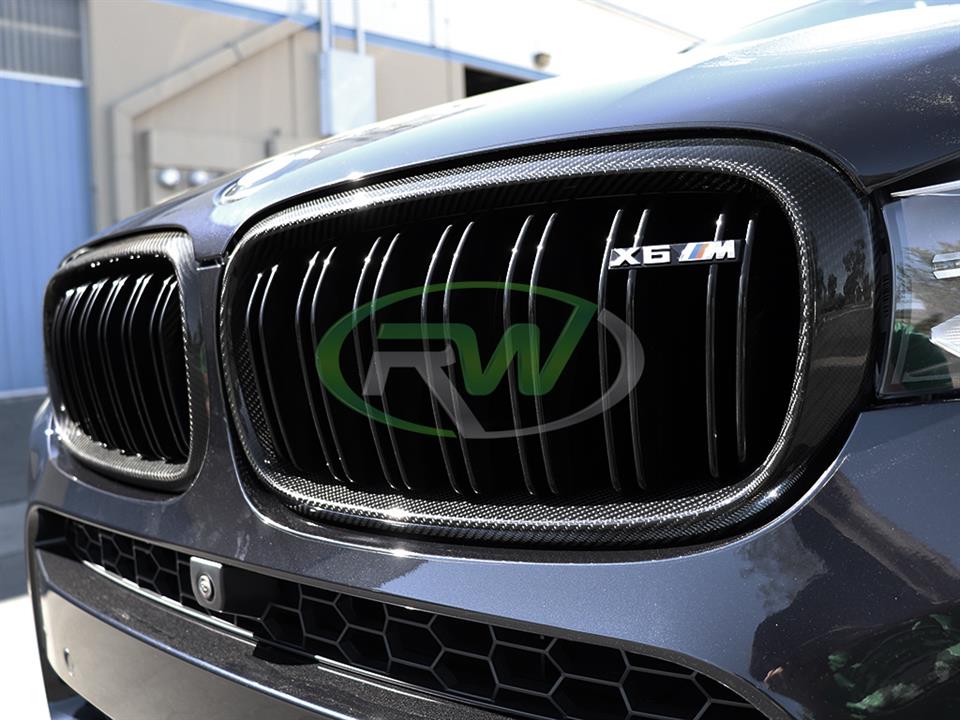 RW Carbon BMW F15 F16 F85 F86 Carbon Fiber Grilles (9)