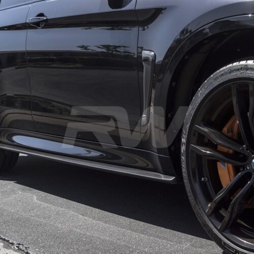 Alternative view of RW Carbon BMW F16 X6 F86 X6M CF Side Skirt Extensions