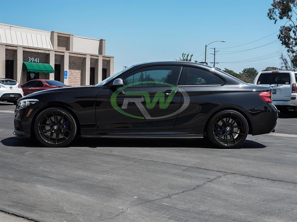 RW Carbon BMW F22 F23 Carbon Fiber Side Skirt Extensions (10)