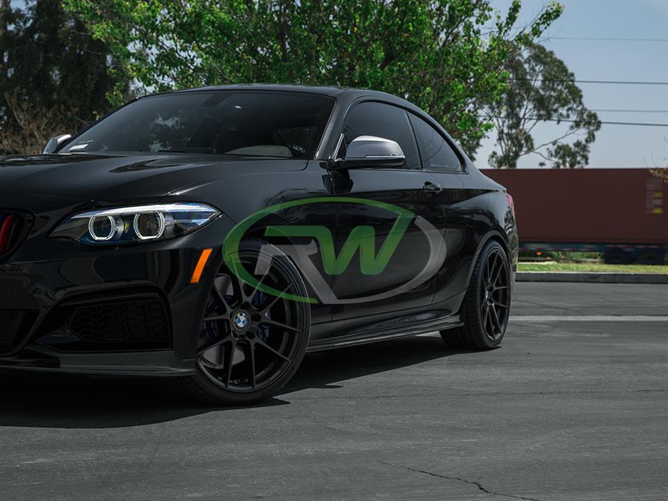 RW Carbon BMW F22 F23 Carbon Fiber Side Skirt Extensions (9)