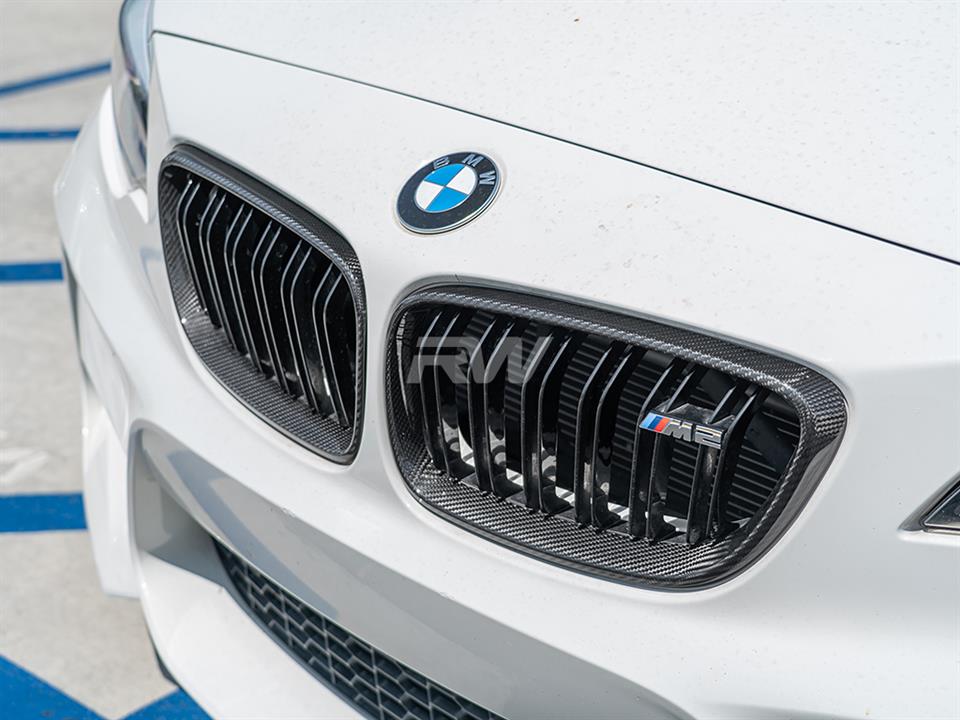 RW Carbon BMW F22 F23 F87 Carbon Fiber Grille Surrounds (1)
