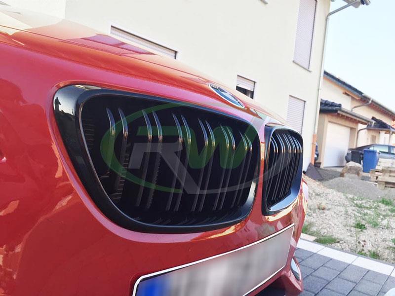 RW Carbon BMW F22 F23 F87 Double Slat Gloss Black Grilles (5)