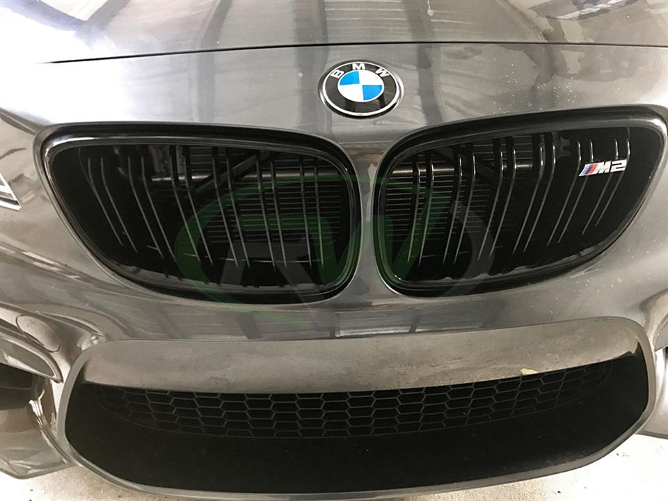 RW Carbon BMW F22 F23 F87 Double Slat Gloss Black Grilles (6)