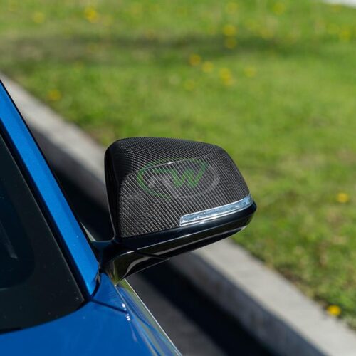 Alternative view of RW Carbon BMW F22 F30 F32 F87 Carbon Fiber Mirror Caps