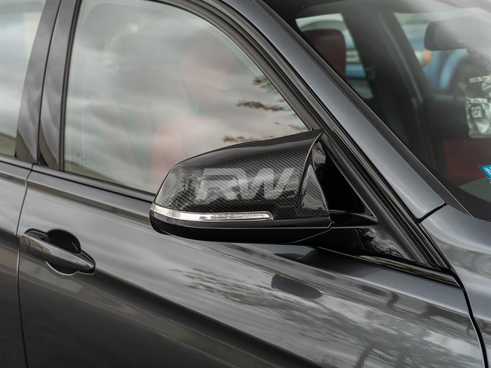 RW Carbon BMW F22 F30 F32 F87 M Styled CF Mirror Caps - Image 7