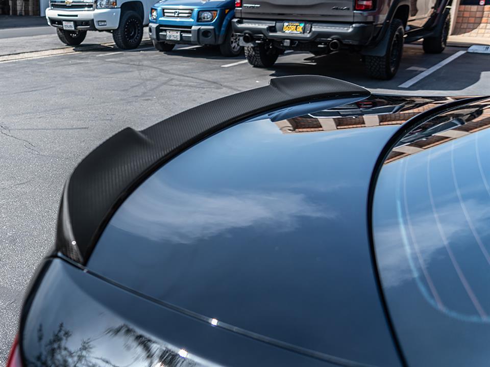 RW Carbon BMW F22 F87 CS Style Carbon Fiber Trunk Spoiler (11)