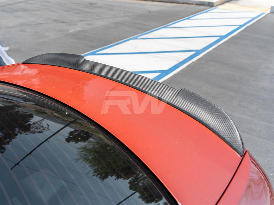 RW Carbon BMW F22 F87 CS Style Carbon Fiber Trunk Spoiler (13)