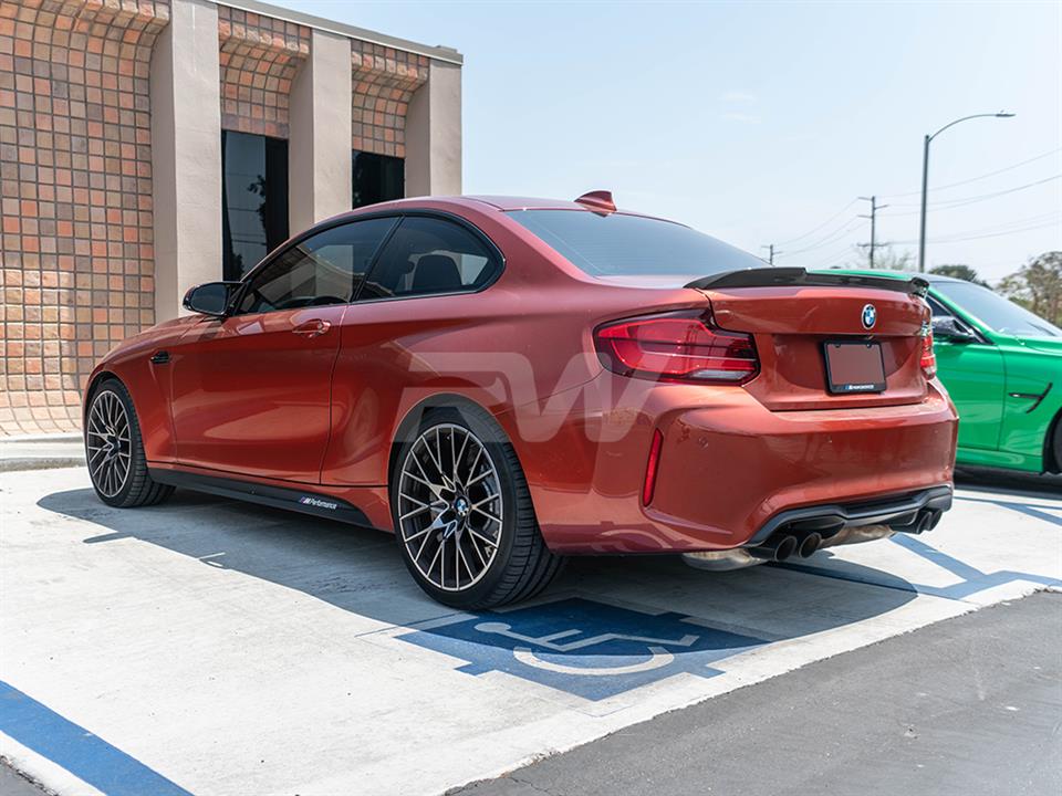 RW Carbon BMW F22 F87 CS Style Carbon Fiber Trunk Spoiler (15)