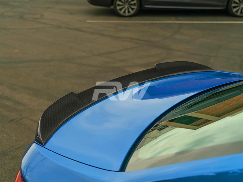RW Carbon BMW F22 F87 CS Style Carbon Fiber Trunk Spoiler (6)