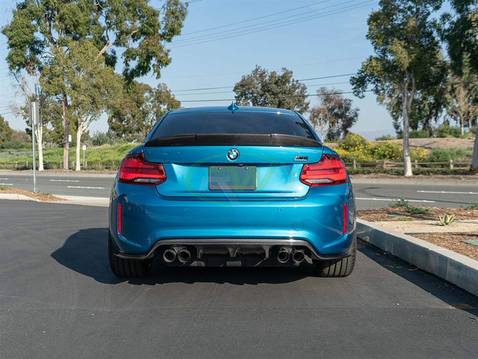 RW Carbon BMW F22 F87 RWS Carbon Fiber Trunk Spoiler (4)