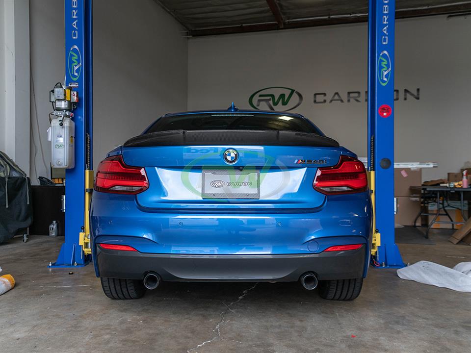RW Carbon BMW F22 F87 RWS Carbon Fiber Trunk Spoiler (7)