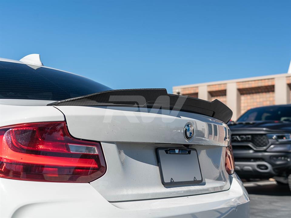 RW Carbon BMW F22F87 GTX V2 Carbon Fiber Trunk Spoiler (6)
