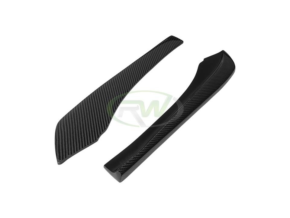 RW Carbon BMW F30 Carbon Fiber Rear Bumper Splitters (6)