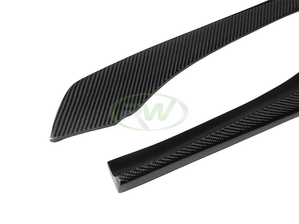RW Carbon BMW F30 Carbon Fiber Rear Bumper Splitters (7)