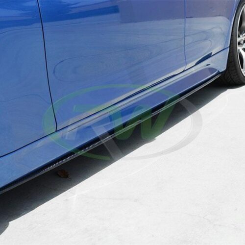 Alternative view of RW Carbon BMW F30 F31 Carbon Fiber Side Skirt Extensions
