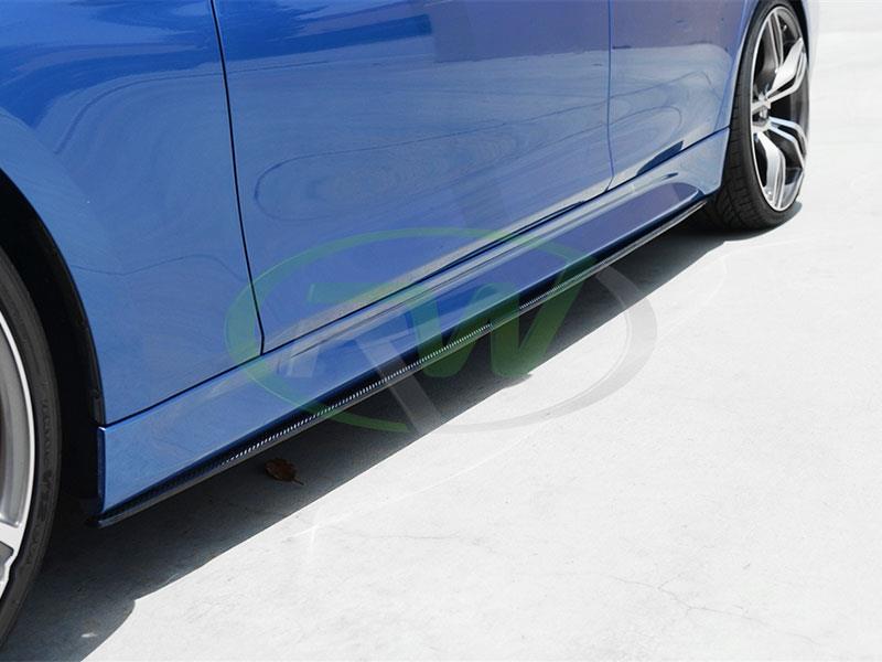 RW Carbon BMW F30 F31 Carbon Fiber Side Skirt Extensions (1)