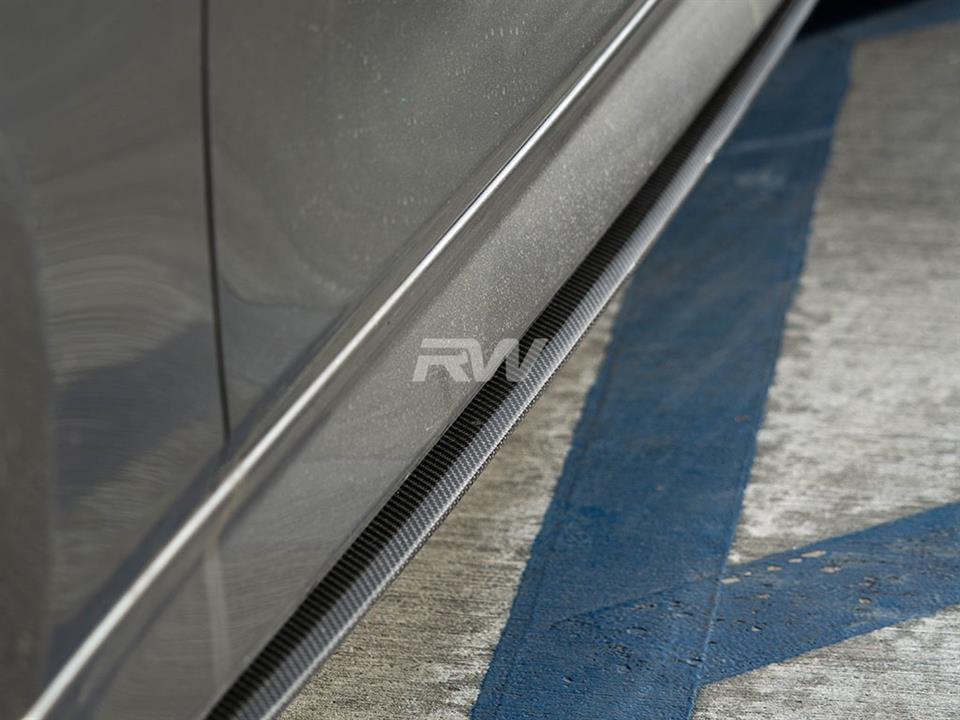 RW Carbon BMW F30 F31 Carbon Fiber Side Skirt Extensions (3)