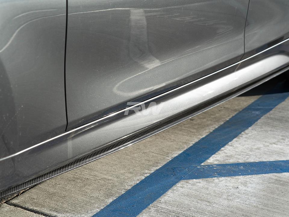 RW Carbon BMW F30 F31 Carbon Fiber Side Skirt Extensions (4)