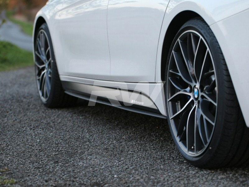 RW Carbon BMW F30 F31 Carbon Fiber Side Skirt Extensions (7)