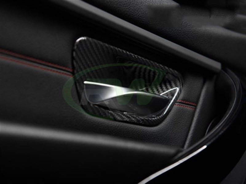 RW Carbon BMW F30 F32 F8x Carbon Fiber Door Handle Trims (3)