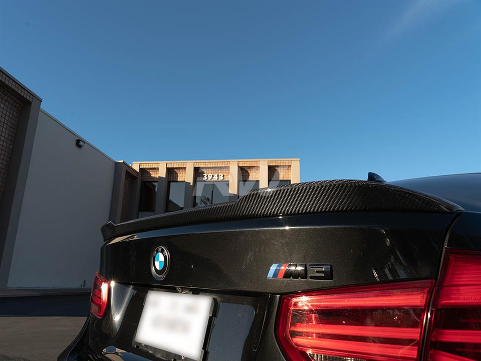 RW Carbon BMW F30 F80 M3 CS Style Carbon Fiber Trunk Spoiler (15)