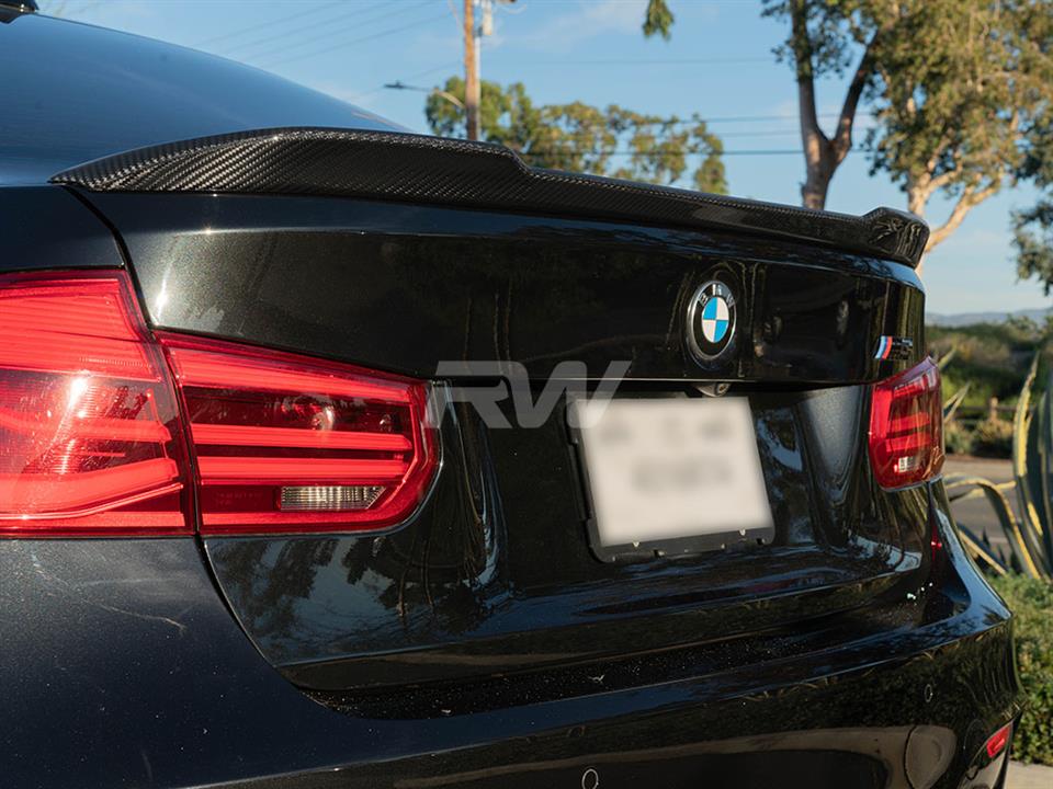 RW Carbon BMW F30 F80 M3 CS Style Carbon Fiber Trunk Spoiler (17)