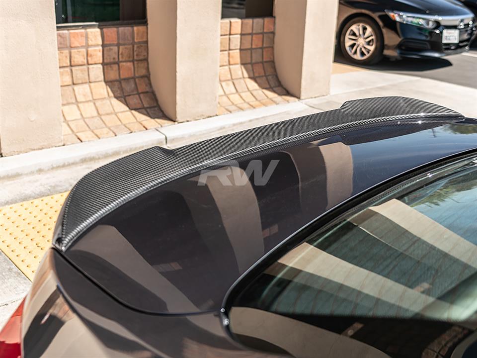 RW Carbon BMW F30 F80 M3 CS Style Carbon Fiber Trunk Spoiler (18)