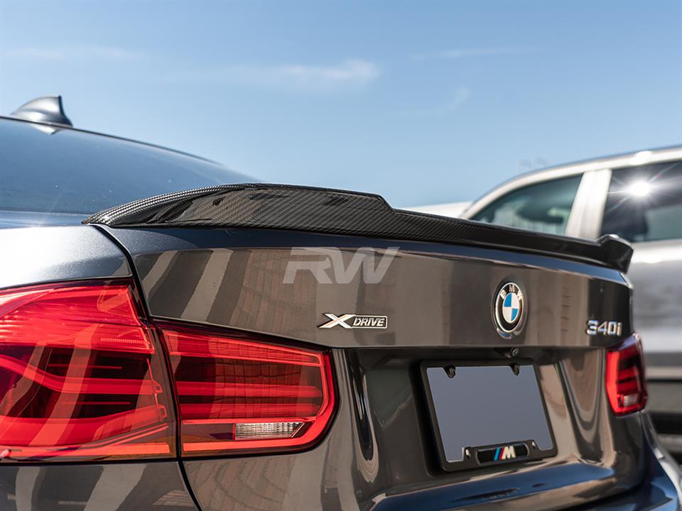 RW Carbon BMW F30 F80 M3 CS Style Carbon Fiber Trunk Spoiler (23)