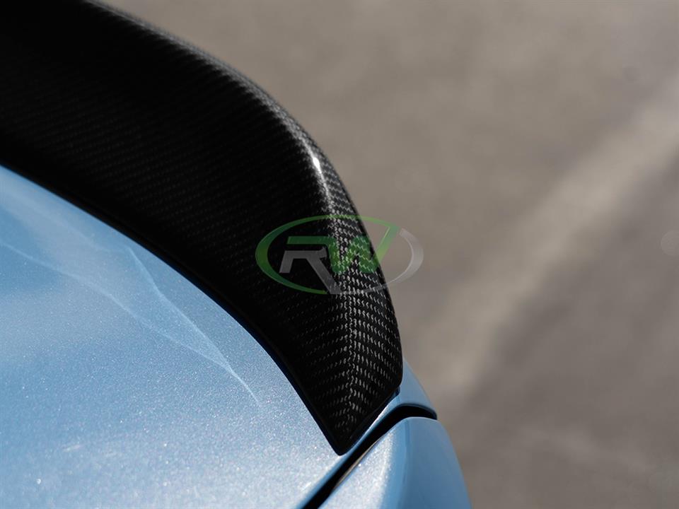 RW Carbon BMW F30 F80 M3 CS Style Carbon Fiber Trunk Spoiler (3)