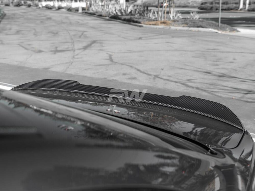RW Carbon BMW F30 F80 M3 CS Style Carbon Fiber Trunk Spoiler (8)