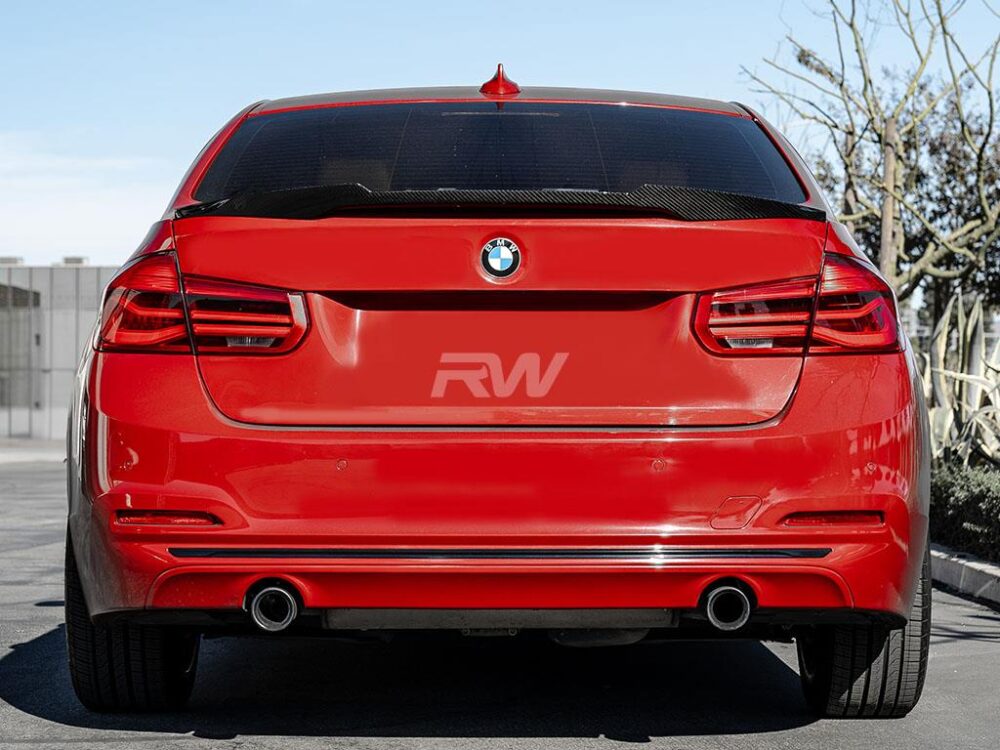 RW Carbon BMW F30 F80 M4 Style Carbon Fiber Trunk Spoiler (2)