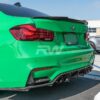 RW Carbon BMW F30 F80 M4 Style Carbon Fiber Trunk Spoiler (7)