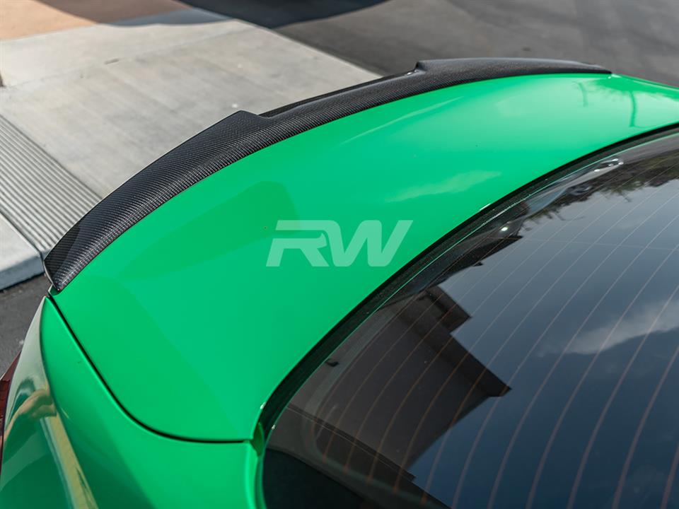 RW Carbon BMW F30 F80 M4 Style Carbon Fiber Trunk Spoiler (8)