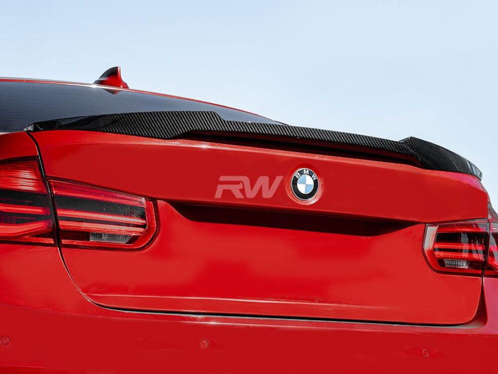 RW Carbon BMW F30 F80 M4 Style Carbon Fiber Trunk Spoiler (9)